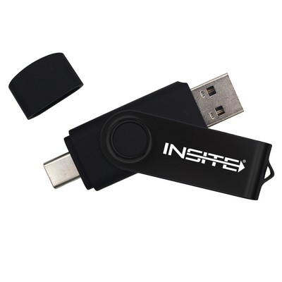 iClick Scottsdale Flash Drive Type A & C-OS-SWBLK